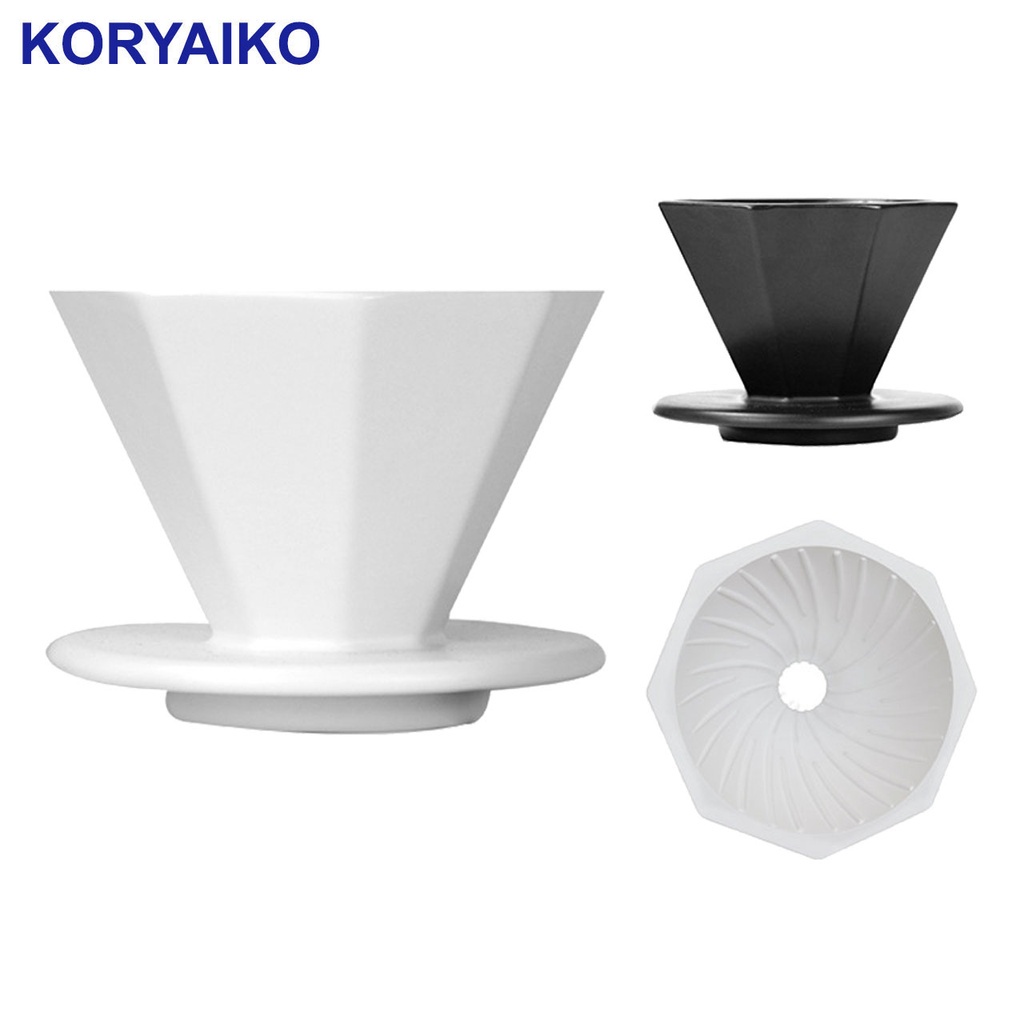 Koryaiko V60 degree Coffee Drip Filter V60 Filter Cup Filter Set ...