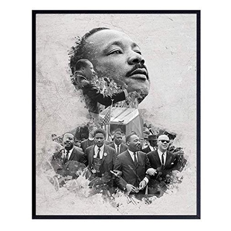 Martin Luther King Day Afro Tablecloth Civil Rights Leader - Classic American Street Graffiti TS04