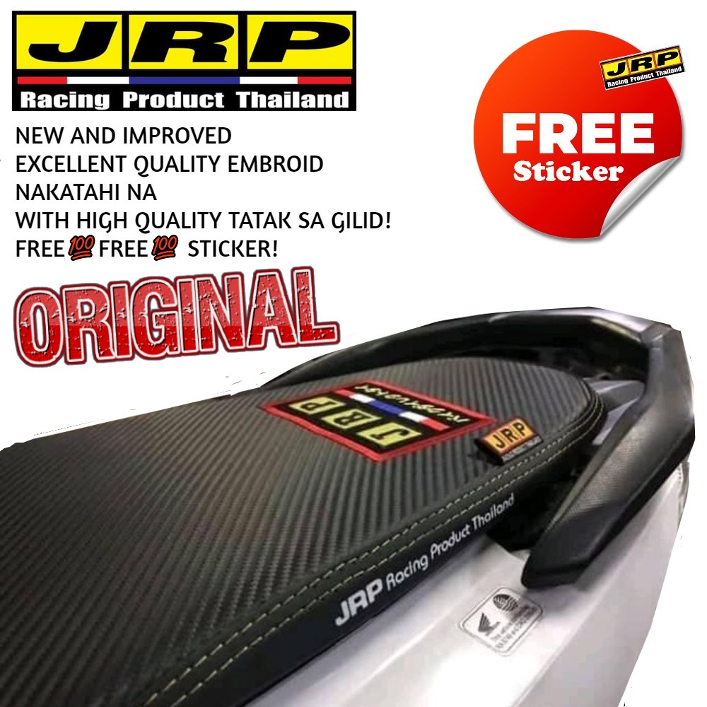 Suzuki Raider J Crossover Original Thai Parts Jrp Seat Cover Carbon Rubber Logo Nakatahi Na W