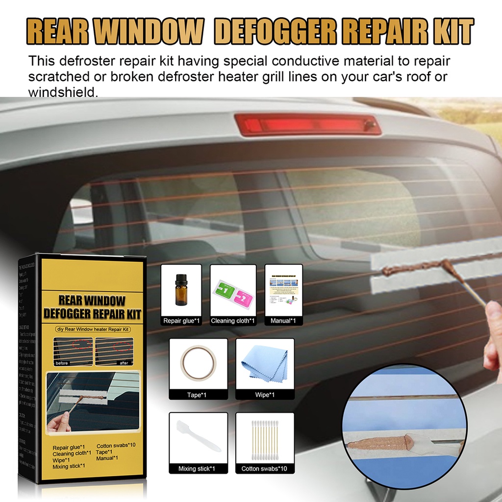 DIY Conductive Rear Window Defroster Repair Kit Corrects Heater Grille