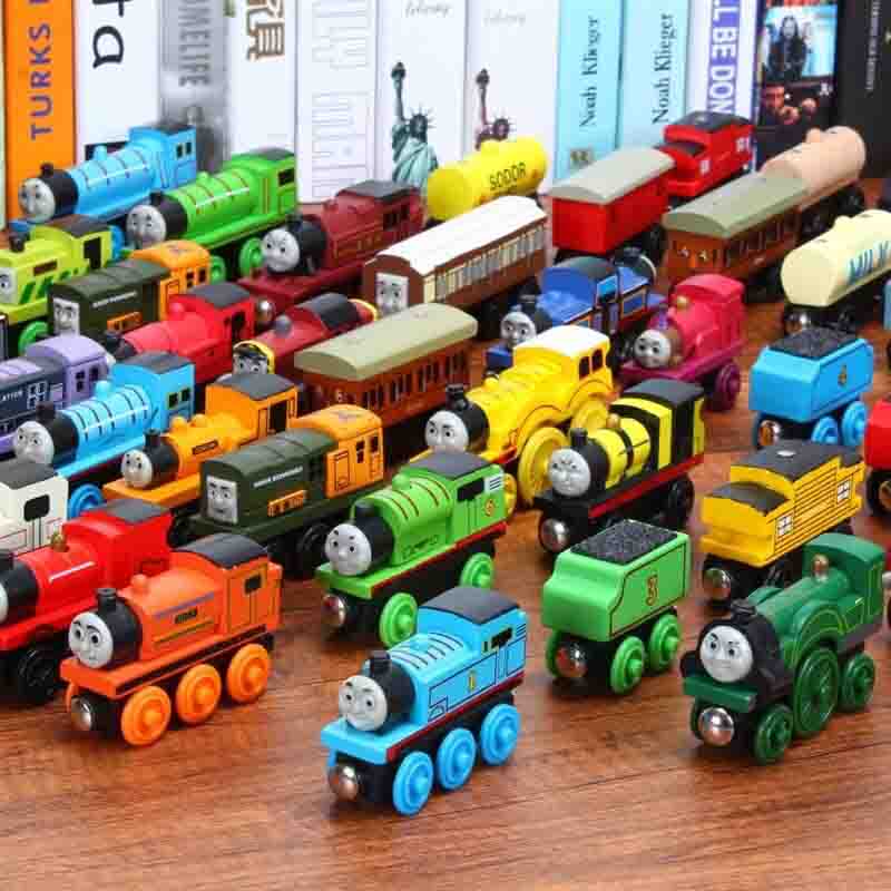 Wooden Train Toys Kids