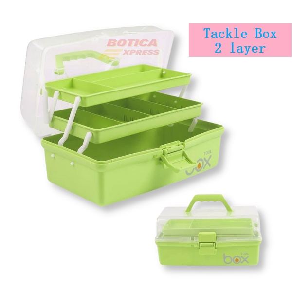 Tackle Box 2 Layer / Utility Box /assorted color | Shopee Philippines