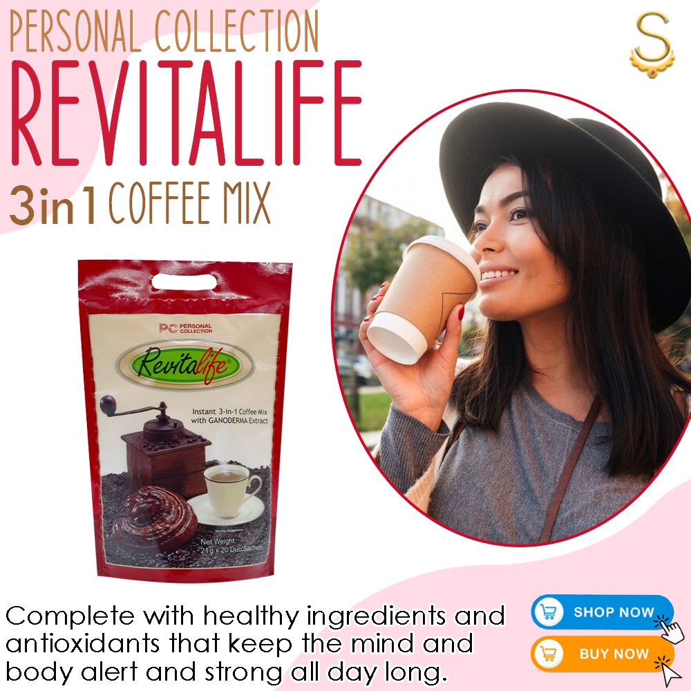 Personal Collection Revitalife 3in1 Instant Coffee with Ganoderma