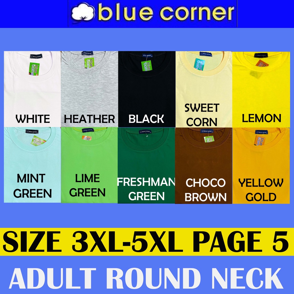 colors of blue corner shirts