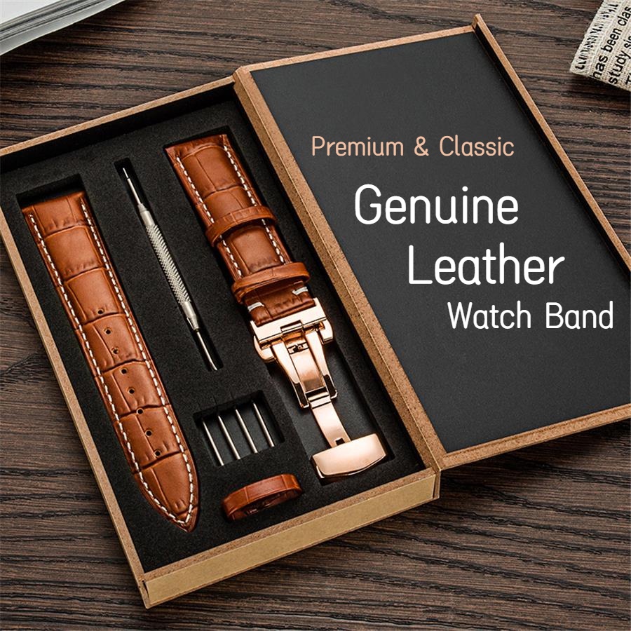 Premium Genuine Leather Watch Band 12 13 14 15 16 17 18 19 20 21 22 23 ...