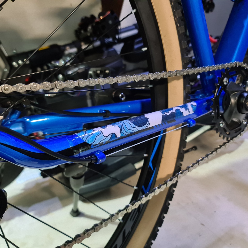 bike chain guard sticker