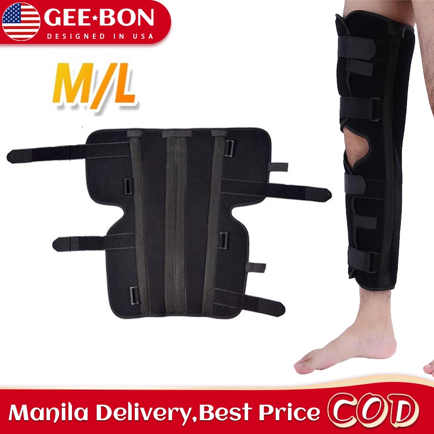 GEEBON Knee Brace Support Knee Fixed Splint Leg Fracture Splint Knee ...
