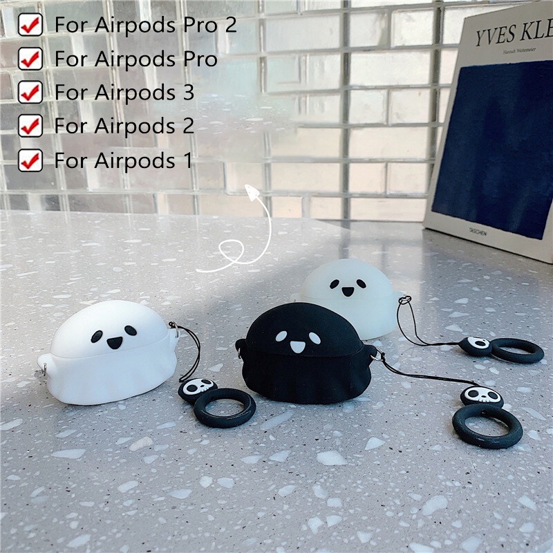 Halloween Nightmares Ghosts Earphone Case For Airpods 1 2 3 Pro 2 Case