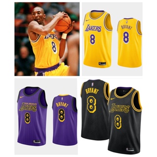 NEW! Kobe Bryant #8 / #24 Black Mamba Gigi Heart Lakers Basketball Jersey  Large