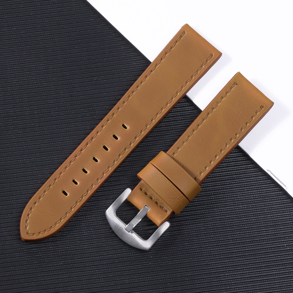 Vintage Genuine Leather Watch Strap Genuine Leather Watchband Bracelet ...