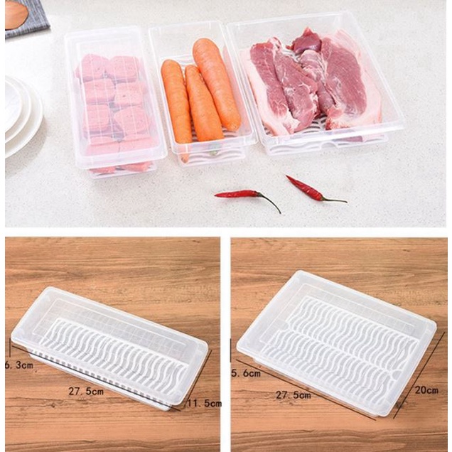 Food Fresh Storage Box Containers Kitchen Fridge Organizer Case ...