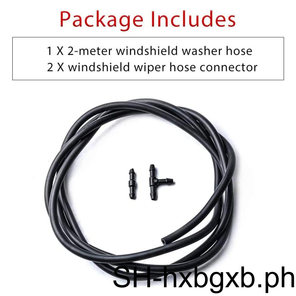 Universal Car Windshield Washer Nozzles Hose Set Vehicle Front