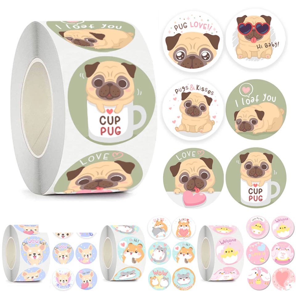 500pcs Cartoon Animal Reward Sticker for Kids Cute Gift Decor Labels ...