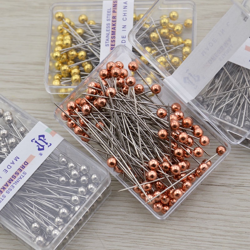 100PCS Pin Gold-Plated Pearl Scarf Box | Shopee Philippines