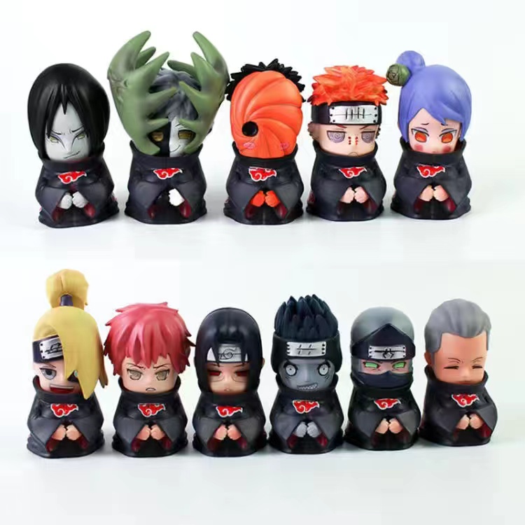 Naruto GK figure Akatsuki With Itachi Zetsu Obito Deidara Konan Pain