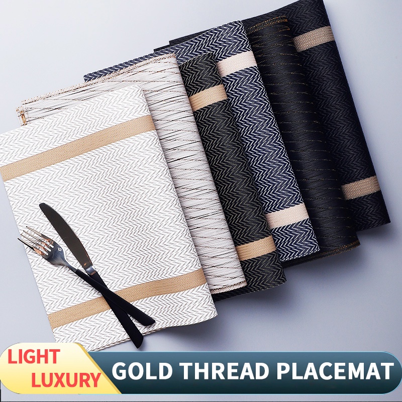 【COD】Dining Table Mat Waterproof Oil-proof Washable Heat Insulation ...