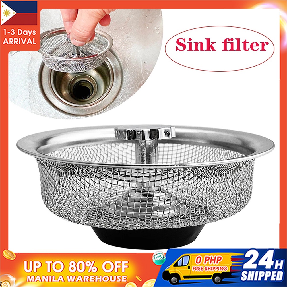 Kitchen Sink Filter Stainless Steel Mesh Filter Bathroom Sink Strainer