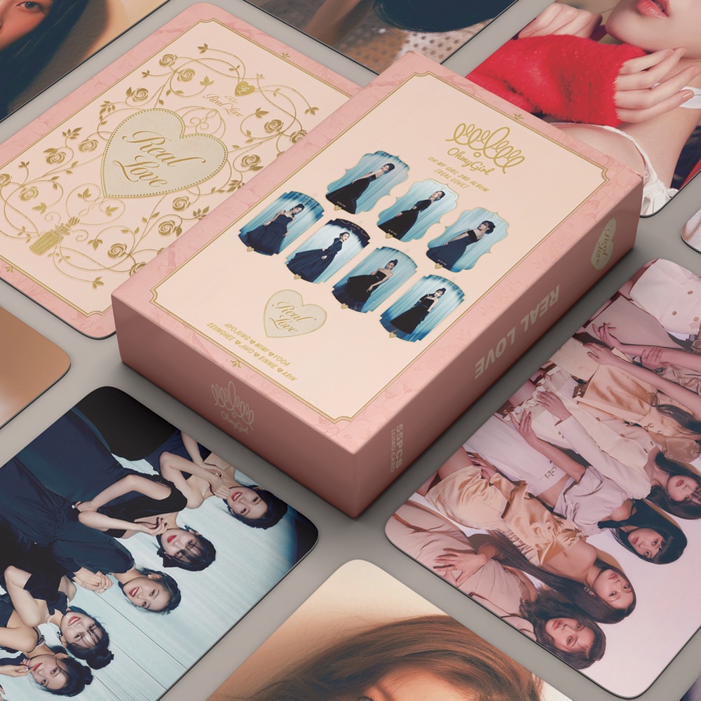 55pcs/box OH MY GIRL Album Real Love Photocards Mimi YooA HyoJung ARin ...