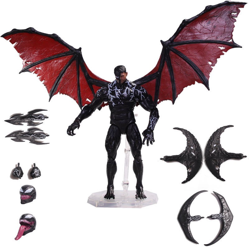 Venom Figure Mafex 088 Venom With Wing Joints Moveable Action Figure ...