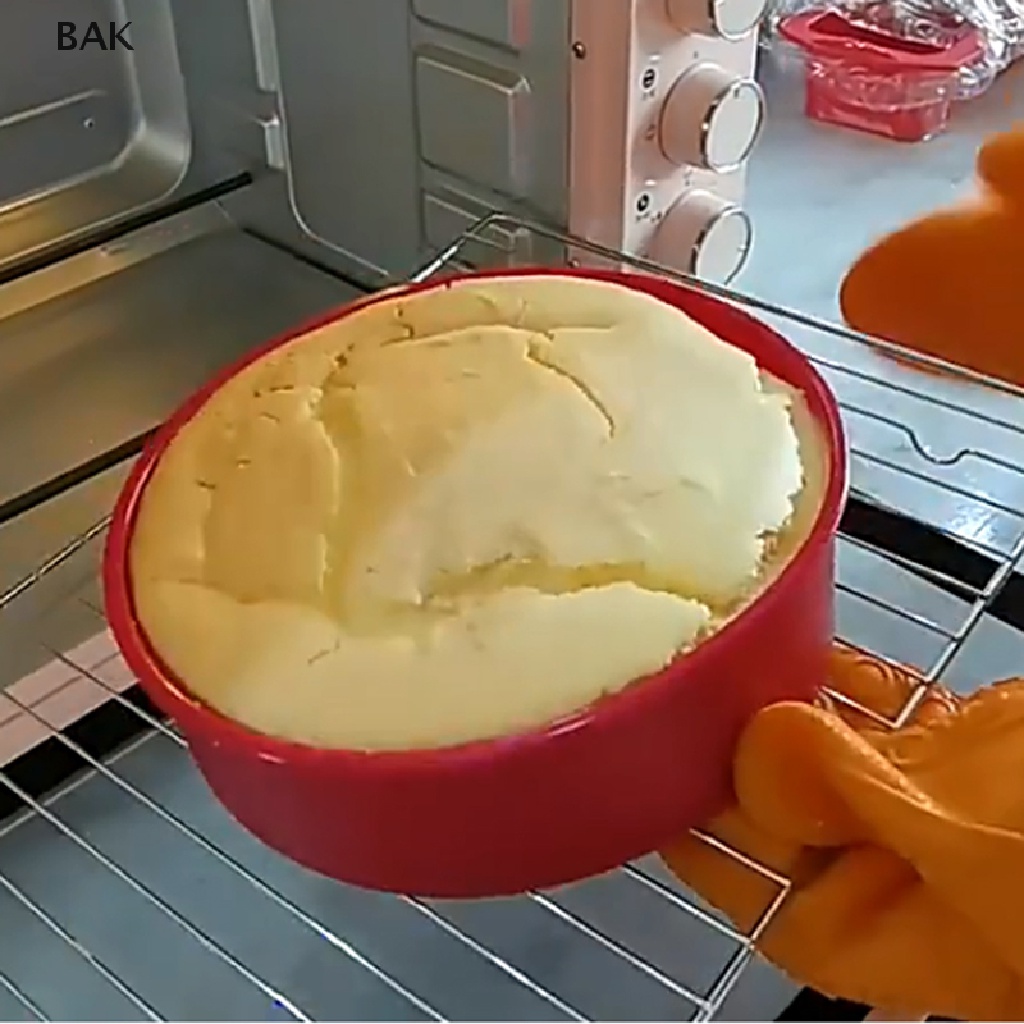 BAK 4 6 8 10 Inch Round Silicone Cake Mold Cake Pan Baking Forms Pastry ...
