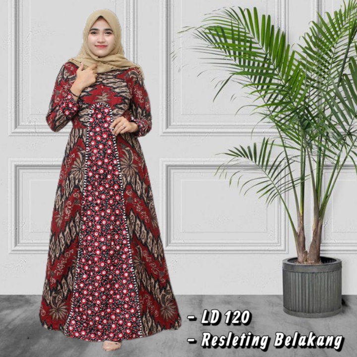 KATUN Batik Robe Cotton Manggar Rice Sekar Beautiful Cabbage Fan Leaf ...