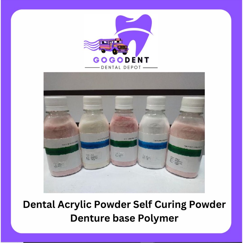 Dental Acrylic Powder Self Curing Powder Denture base Polymer 100g