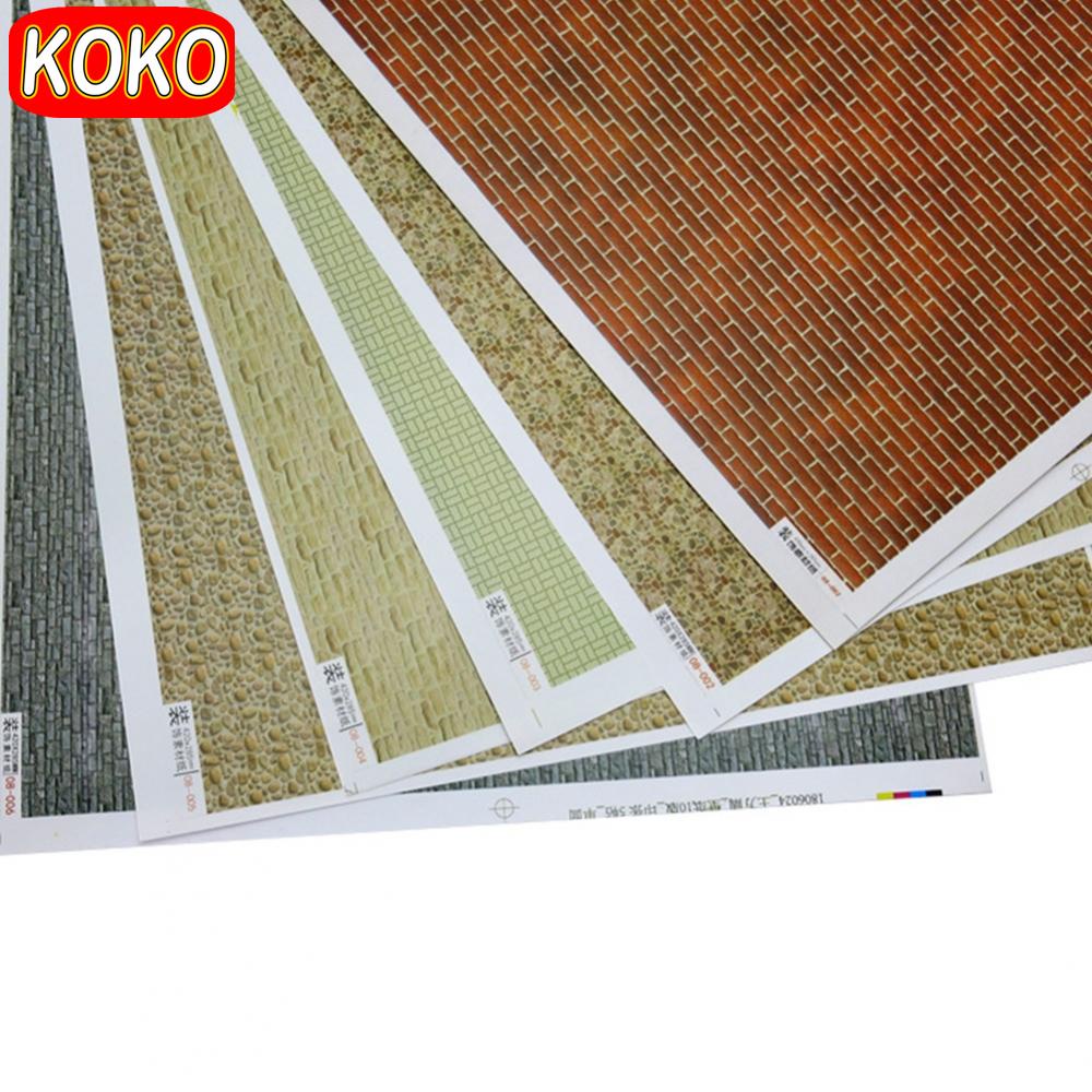 【Landscape model】Simulation wall sticker model pavement floor tile ...