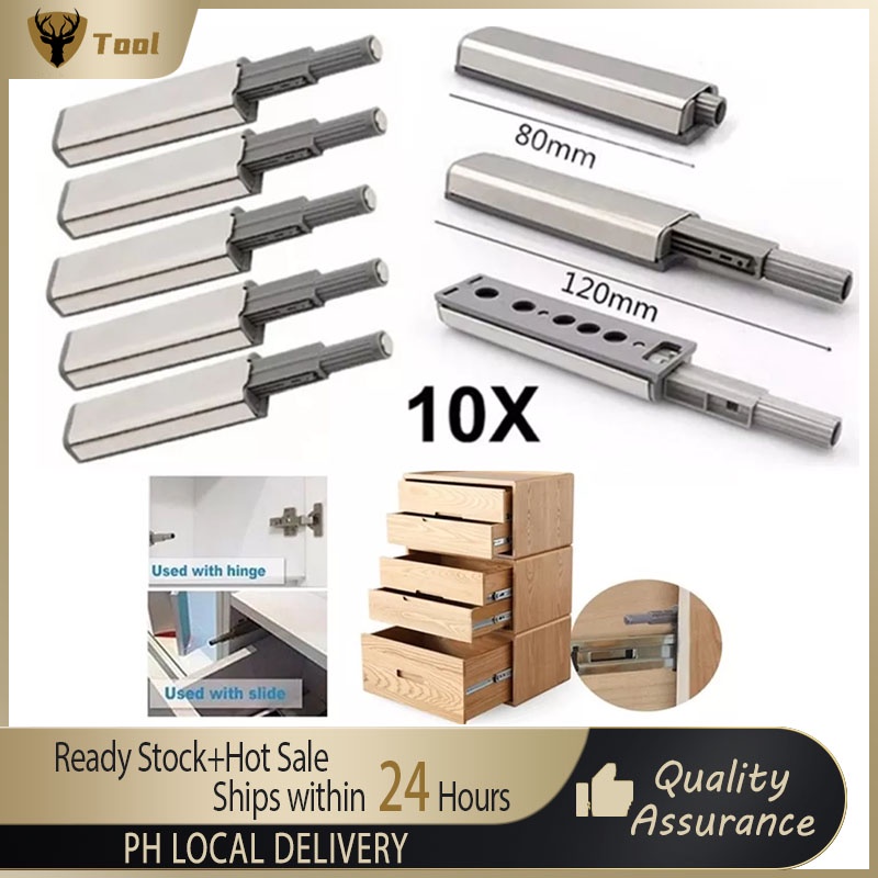 10Pcs Latch Door Drawer Push To Open System Damper Buffer Push