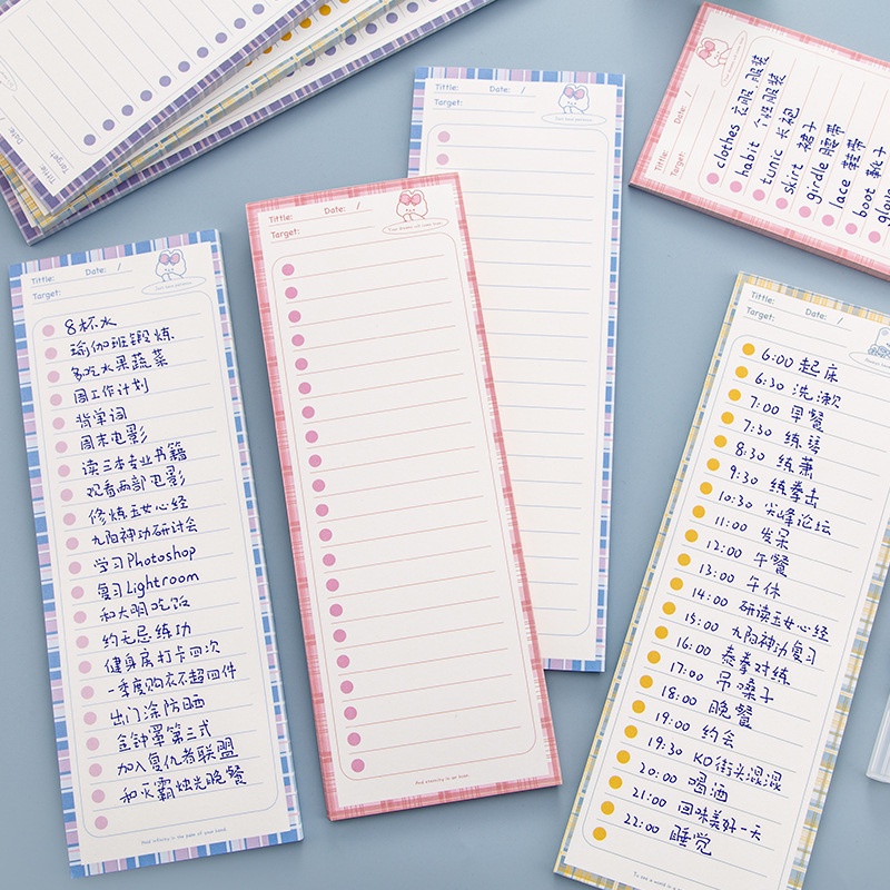 59 Sheet Desk Memo Pad Check List Todo Note Pad Office Stationery ...