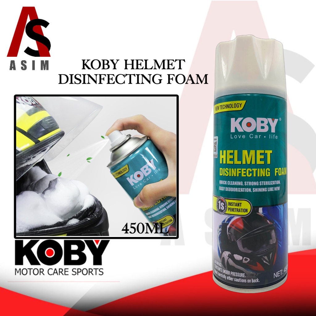 ASIM Motorcycle Original Koby Helmet Disinfecting Foam Spray 450ML
