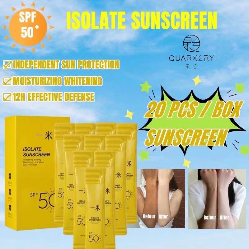 【official Original】quarxery Isolate Sunscreen Spf 50 Suncream Face Body Sunblock Cream Uv 4773