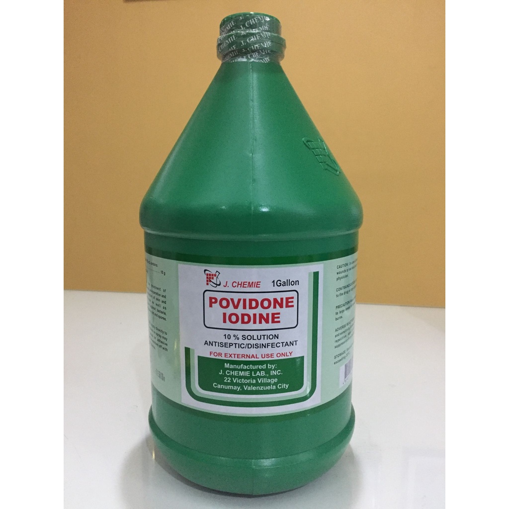 J Chemie Povidone Iodine 10 Solution (Gallon) Shopee Philippines