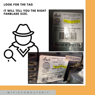 Electric Fan blade banana type bintilador elesi Asahi Hanabishi Camel ...