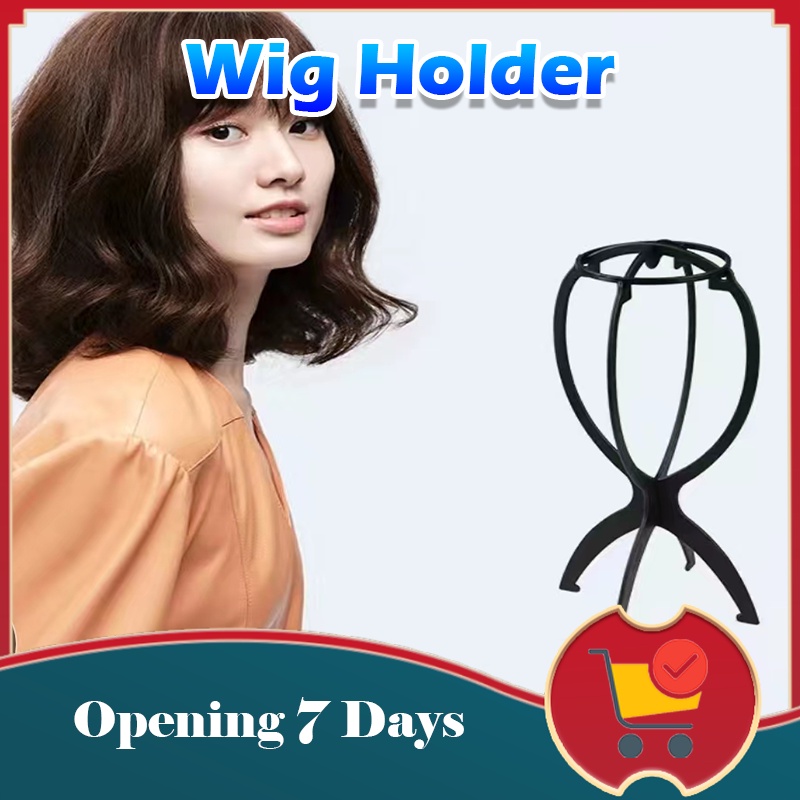 Hat Wig Display Stand Folding Portable Wig Stand For Styling Drying