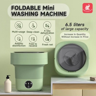 Folding Washing Machine, 2.8L Capacity Portable Mini Washing Machine  Underwear Artifact for Bedrooms : : Home