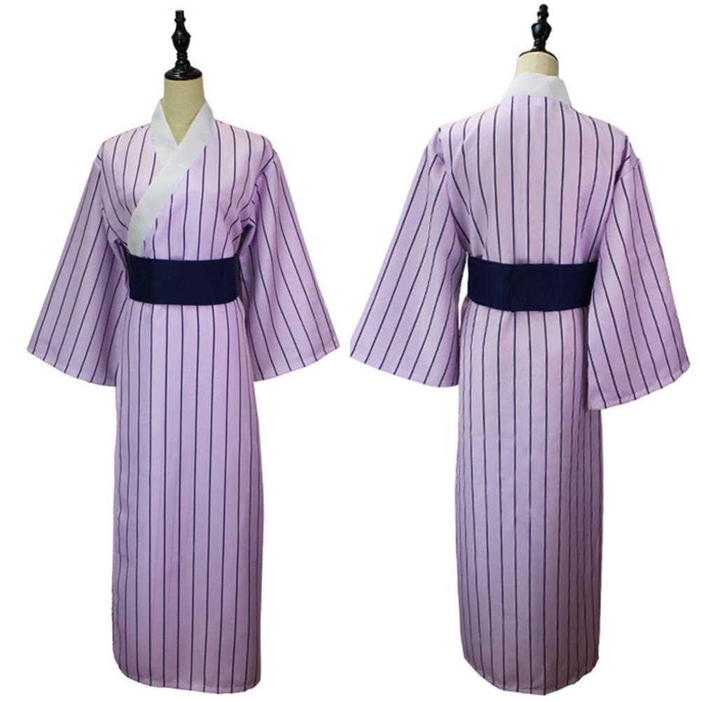 Demon Slayer Kitchen Gate Tanjiro cos Kimono Bathrobe Pajamas | Shopee ...