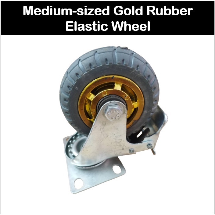 RTK Mediumsized Gold Rubber Elastic Wheel Shopee Philippines