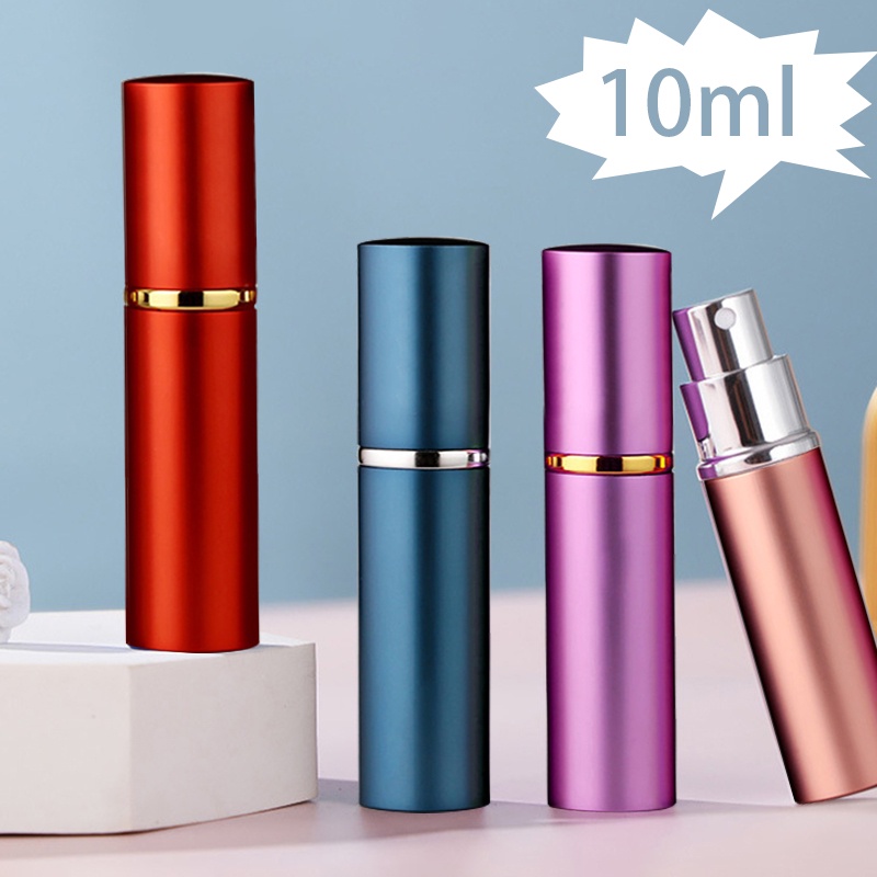 10ML PORTABLE MINI REFILLABLE PERFUME BOTTLE WITH SPRAY SCENT PUMP