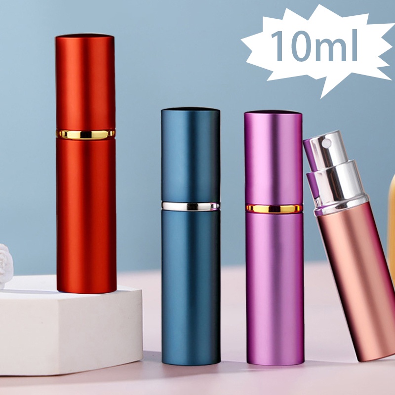 10ML PORTABLE MINI REFILLABLE PERFUME BOTTLE WITH SPRAY SCENT PUMP ...