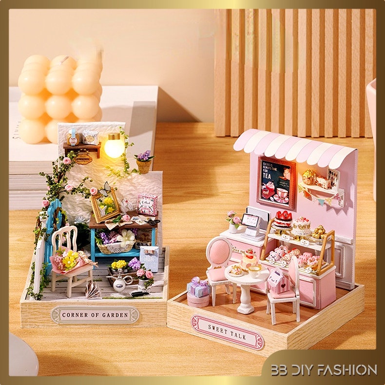 Lovely Room Edition Miniature Dollhouse Kit with furniture