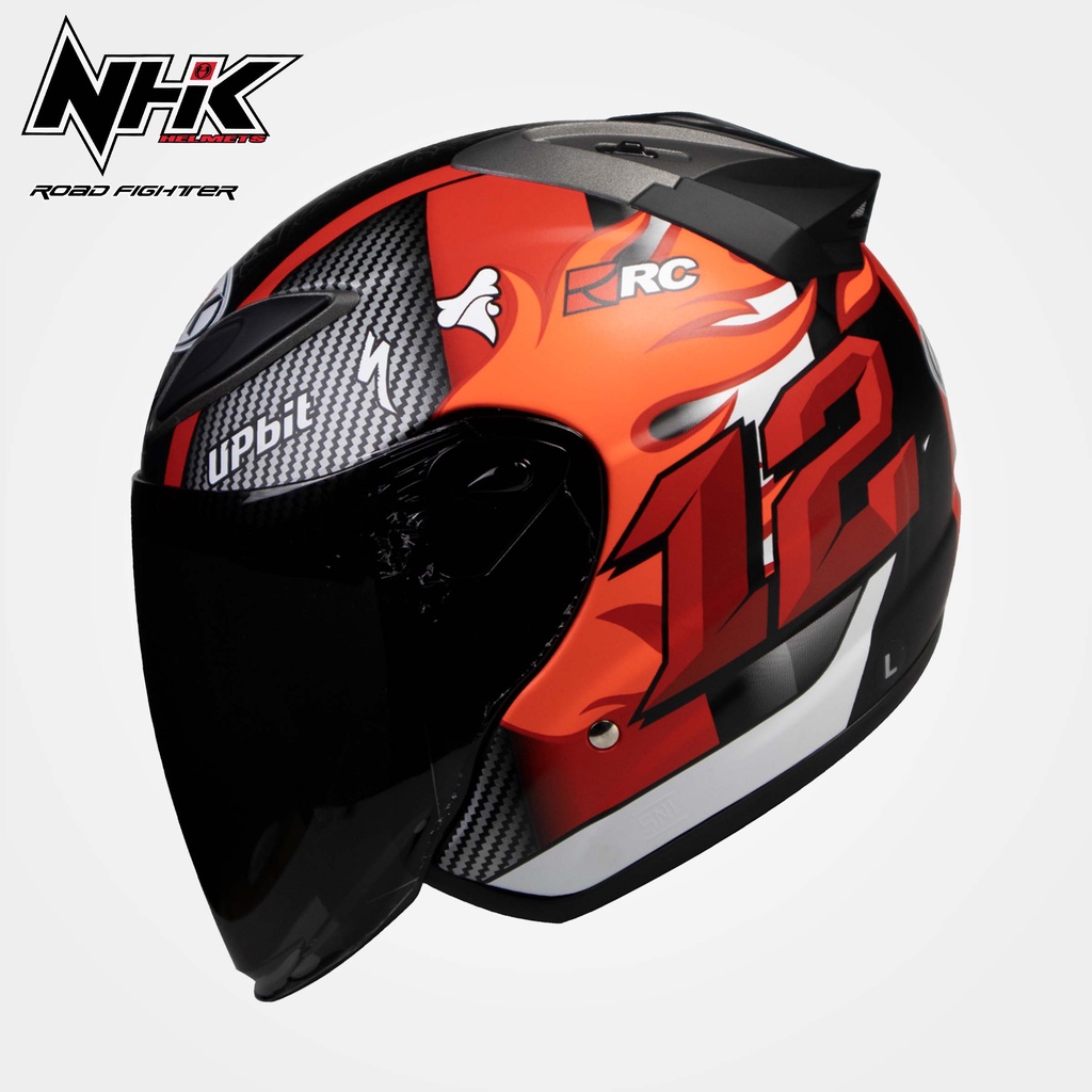 NHK HELMET R6 Ali Adrian Single Visor AND NHK ARM SLEEVE | Shopee ...