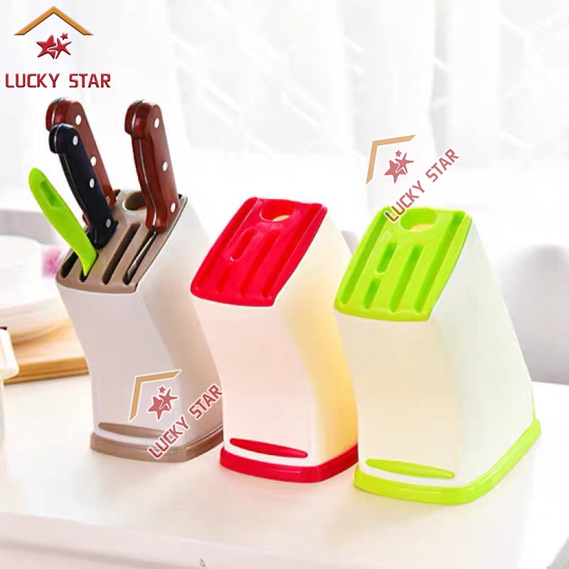 Plastic Knife Holder Random Color Knife Rack Holder Kitchen Organizer ...