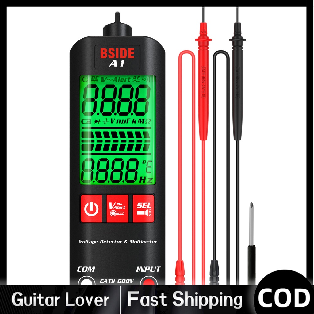 [COD] BSIDE A1 Mini Multimeter LCD Digital Tester Voltage Detector 2000 ...