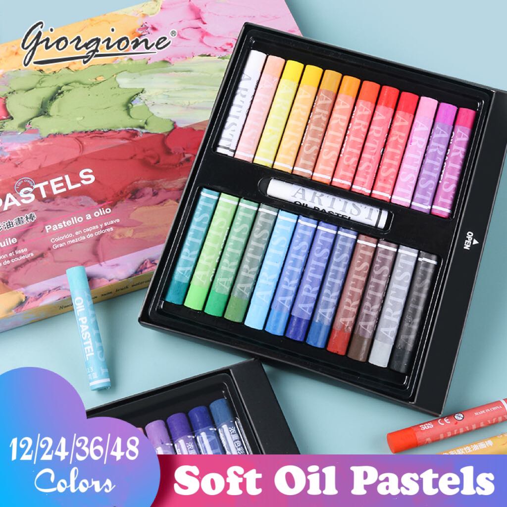 Giorgione Soft Oil Pastel Set - 12/24/36/48 Colors | Shopee Philippines