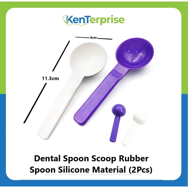Dental Spoon Scoop Rubber Spoon Silicone Material (2Pcs) Shopee Philippines