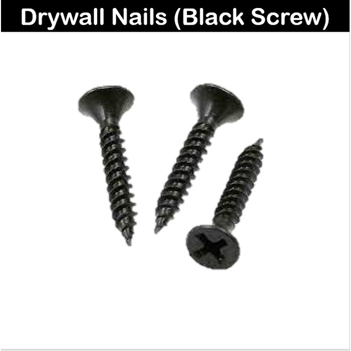 RTK 3.5mm 1kg Drywall Nails (Black Screw) Shopee Philippines