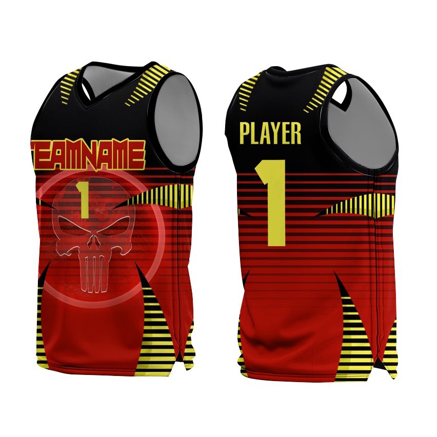 Basketball Jersey Customized Name and Number Full Sublimation Design