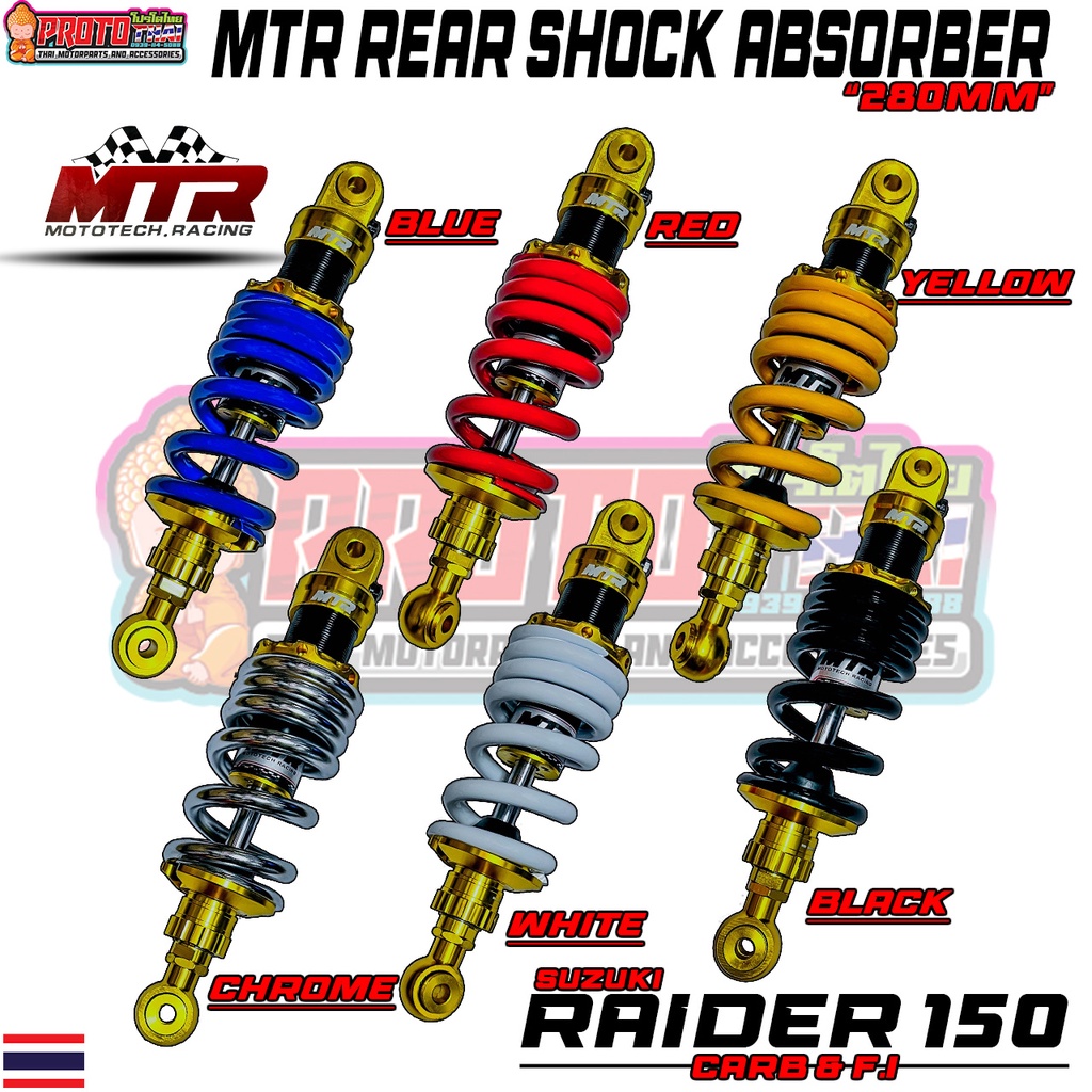 Monoshock Raider 150 Carb / Fi 280mm 290mm ( MUTARRU / MTR Brand ...