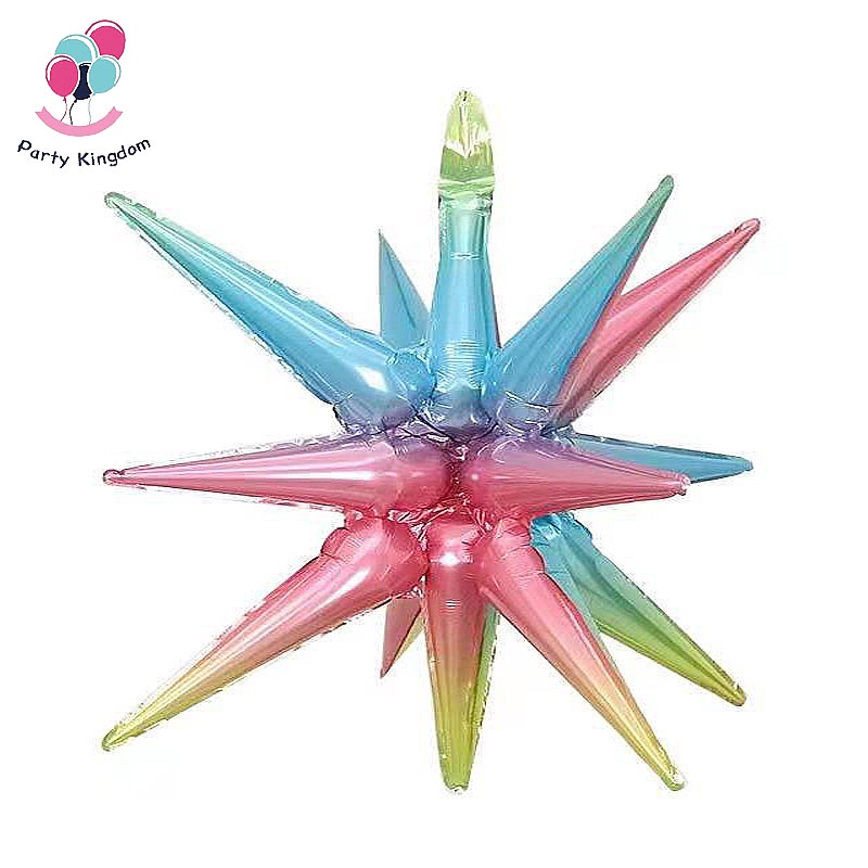 22" Foil Star 3D Starburst Balloon Explosion Balloons for Special Birthday Event Wedding DIY