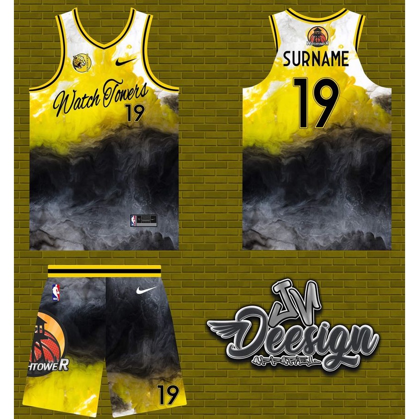 Basketball Jersey Original for Men 2023 New Design Full Sublimation Concept Edition Yellow Black